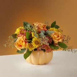 The Pumpkin Spice Forever Bouquet from Clifford's where roses are our specialty